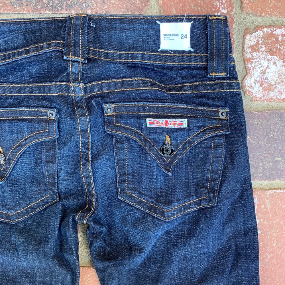 Hudson signature bootcut flare dark wash jeans - Picture 3 of 16